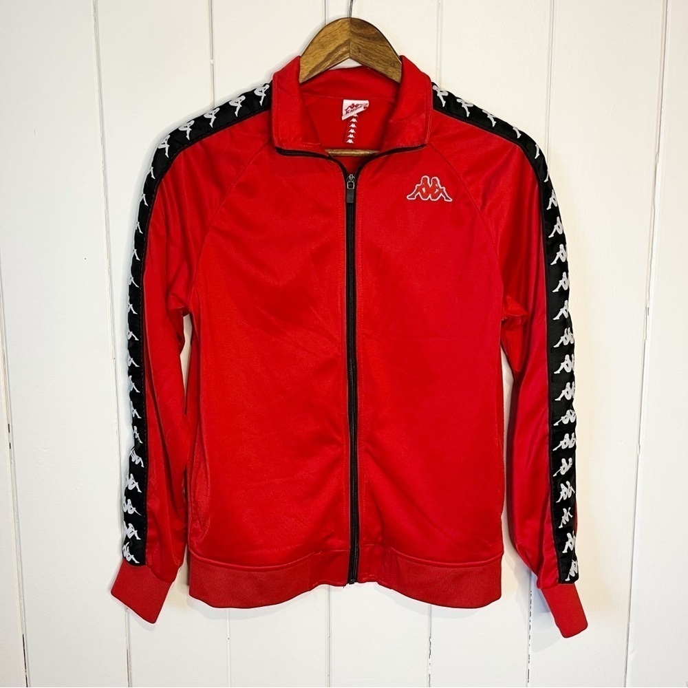Kappa Red Zip Up Track Jacket. Size Small.